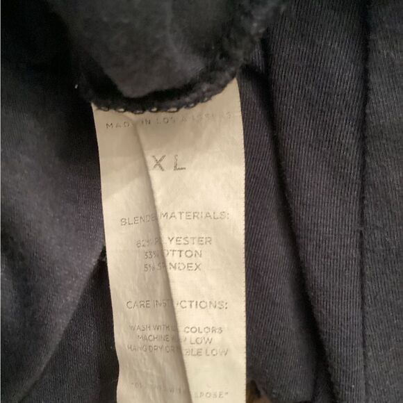 CUTS CLOTHING SIZE XL NAVY BLUE ELONGATED LONG SLEEVE CREW NECK T SHIRT - Picture 7 of 7